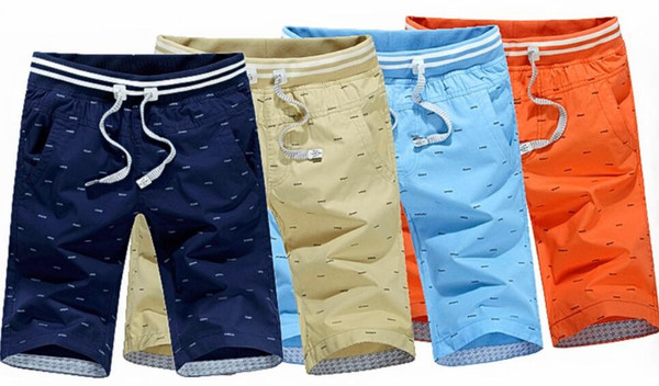 2018 Hot summer new printing shorts fashion casual men's four-color large size cotton five pants free shipping