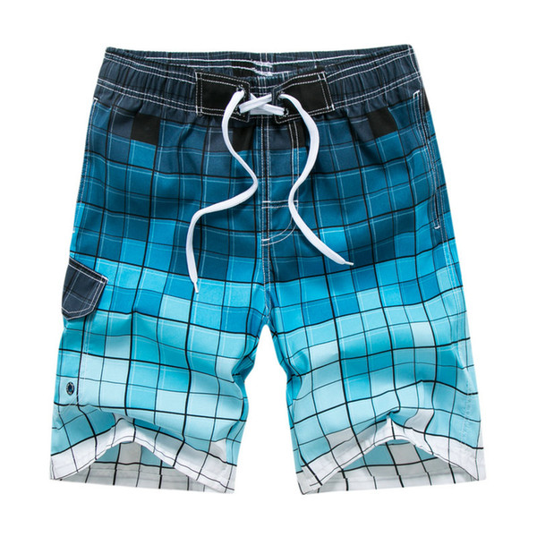 Quick Dry Plaid Summer Mens Casual Shorts Grid Designer Bermuda Beach Short Pants For Men M-5XL