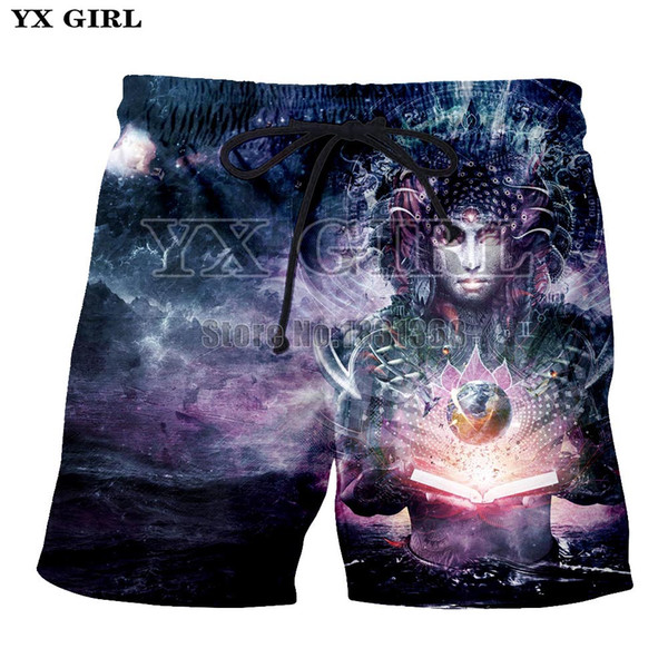 YX GIRL Cameron Gray 3D print Men's Casual Shorts 2018 Ahegao Anime Sweatpants Male Summer Style Beach Men Shorts Drop Shipping