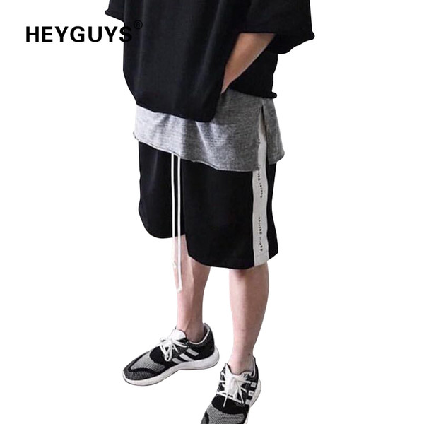 HEYGUYS 2018 fashion shorts men street real US size fit hip hop fitness slim men clothing South Korea wear shorts