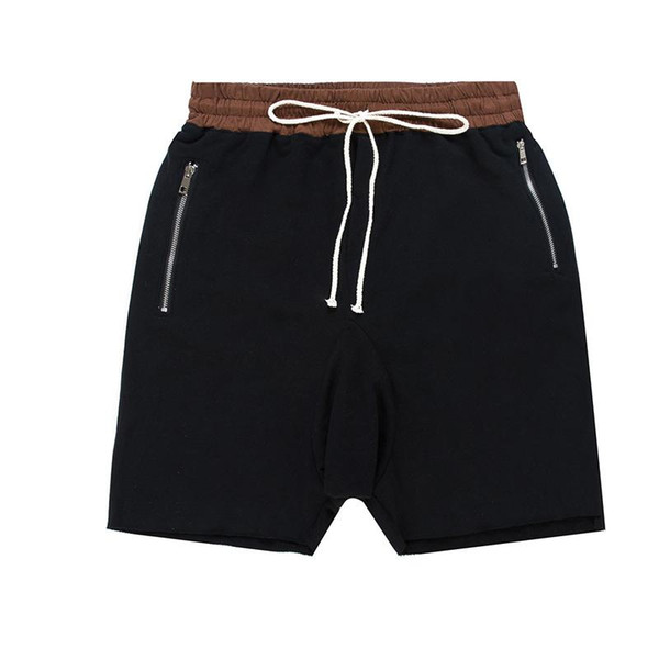 Wholesale-Kanye West Justin Bieber Man Shorts Large Pocket Drawstring Harem Shorts Casual Joggers Fashion Men Trousers