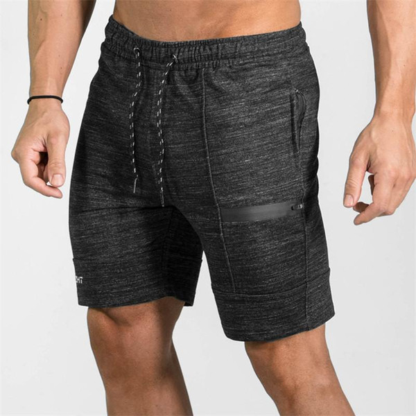 Wholesale-2017 Top Quality Men Casual Brand Gyms Fitness Shorts Men Professional Bodybuilding Short Pants