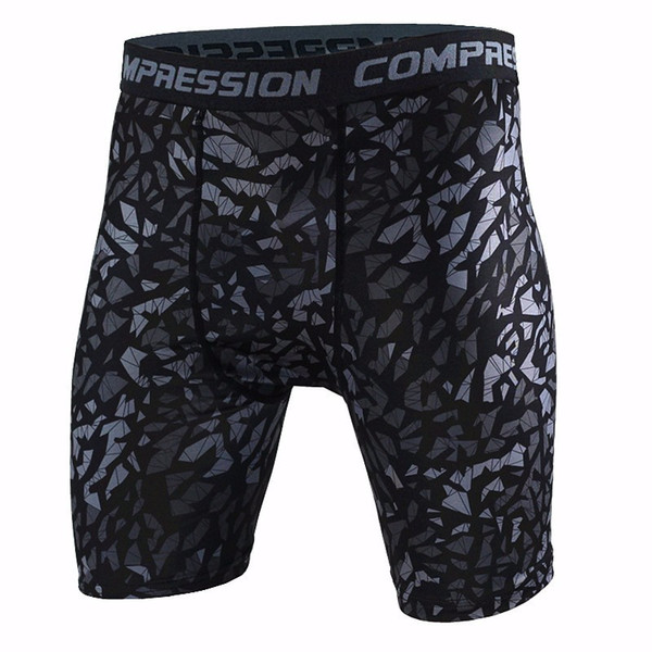 Mens Compression Shorts Summer Camouflage Bermuda Shorts Fitness Men Cossfit Bodybuilding Tights Camo