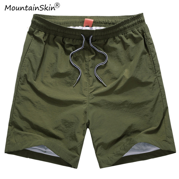 Mountainskin Men Women Summer Casual Quick Dry Shorts Solid Plus Size 6XL Fashion Beach Short Pants Brand Clothing LA738