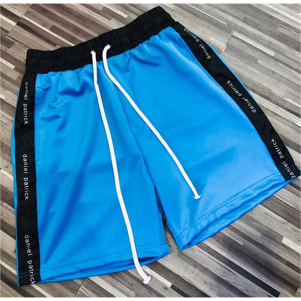 2018 New Daniel Patrick Shorts Justin Bieber Summer Blue Daniel Patrick Shorts Kanye West Streetwear Stripe Yellow Beach