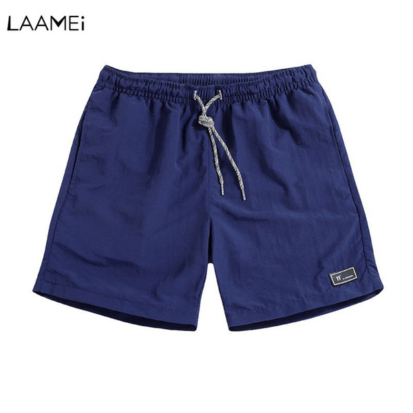 Laamei Casual Shorts Men Summer Jogger Board Short Bottoms Mens Breathable Elastic Waist Plus Size Beach Shorts