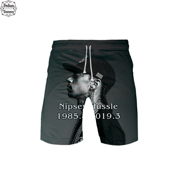 Frdun Nipsey Hussle 3D 2019 Board Shorts Trunks Summer New Quick Dry Beach Casual Shorts Teenager Short Pants Beach Wear