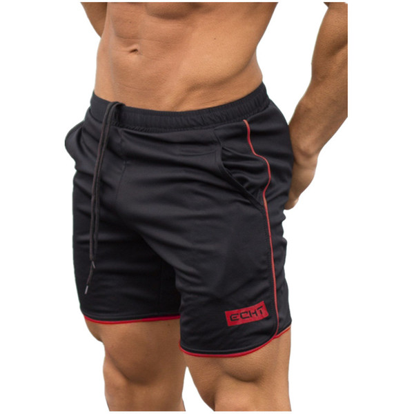 2018 Men's Casual Summer New Fashion Brand Men Gyms Shorts Fitness Bodybuilding Short Pants Beach Pants Elastic Slim shorts