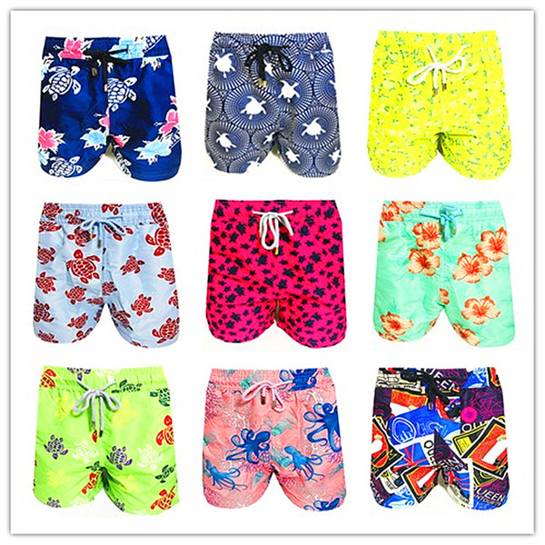 BREVILE PULLQUIN Brand Men Board Shorts Turtle Beach Boxer Trunks Shorts Bermuda Sexy 100% Quick Dry Male Swimwear Swimsuits