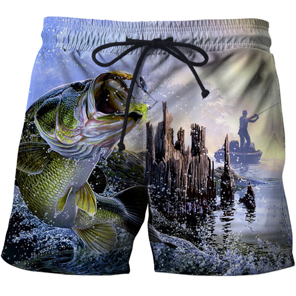 3d Fish Quick Dry Summer Mens Siwmwear Mens Beach Board Shorts Briefs For Men Swim Trunks Swim Shorts Beach Wear size s-6xl