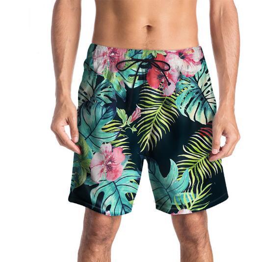 Beach Pants Men's Designer Shorts Casual Brand Mens Quick-drying Pant with Fashion Flowers Pattern Knee Length Summer Short Pant