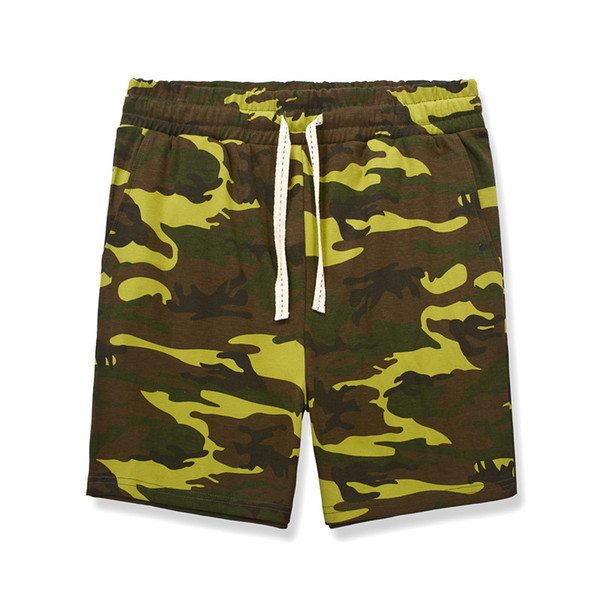 Men's Shorts Sports Summer Running Men Pants Camouflage Men Fitness Pant Shorts Casual Breathable Loose Mens Knee Length Knee Length