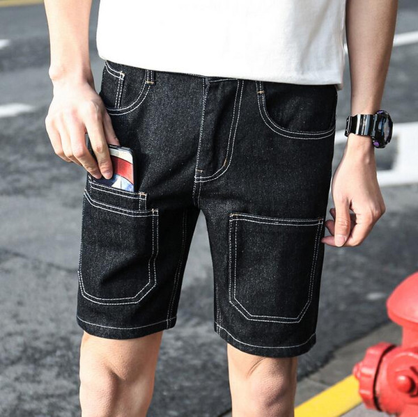 High quality New summer casual cowboy pants pants thin young boy jeans MS005 Men's Shorts