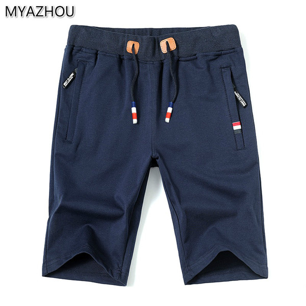 High quality men's fashion casual cotton shorts Men 2018 summer Hawaii simple style Knee Length male beach shorts Home