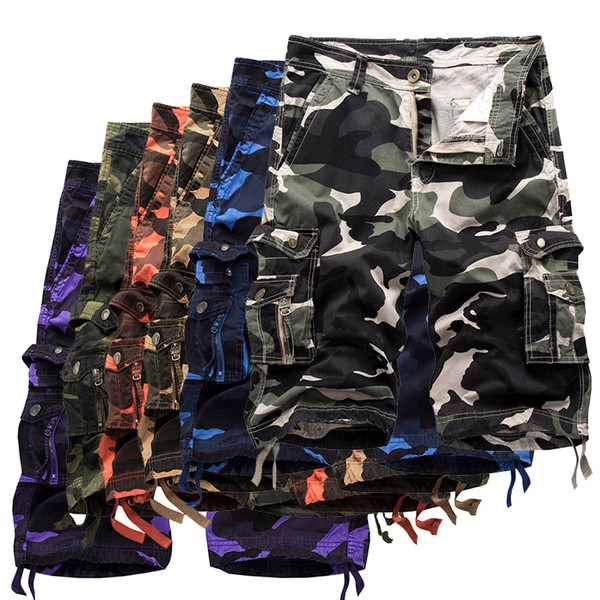 2018 Summer Tactical Military Camo Shorts Men Camouflage Cargo Shorts Casual Loose Cotton man Army Short Pants Brand Clothing