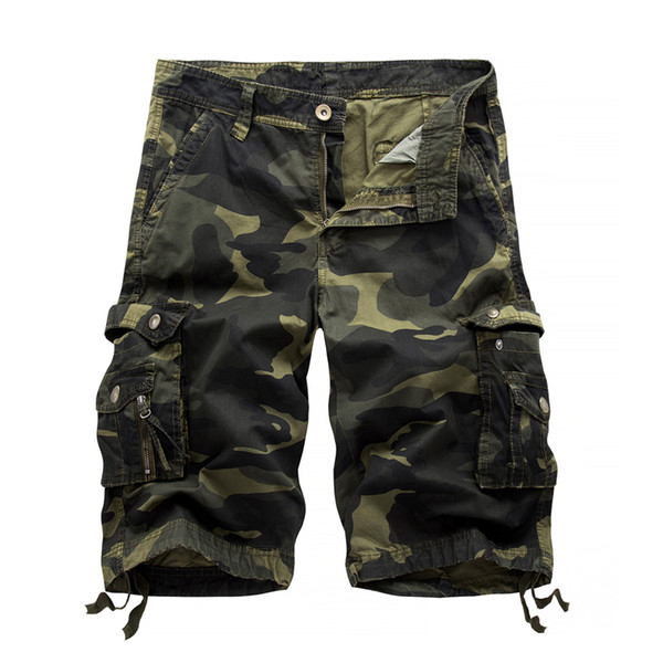 Summer 2017 Men Shorts Men's Casual Camouflage Cargo Shorts Male Army Work Shorts Homme Cotton multi-pocket