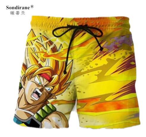 Sondirane New Fashion Classic Anime Dragon Ball Funny 3D Shorts Summer Quick Dry Beach Shorts Male Elastic Waist Board Shorts