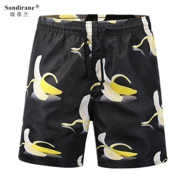 Sondirane Men's Shorts 2018 New Summer Casual Trunks 3D Fruit Banana Print Leisure Beach Shorts Fashion Hip Hip Street Shorts