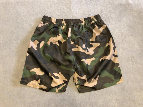 19SS Fashion Designer Summer Mens Shorts Luxury Short Skateboard Shorts Blend Camouflage Elastic Waist Drawstring women clothes Many models