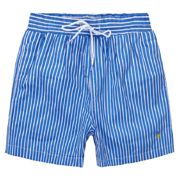 Wholesale-Men Stripe Shorts HOT Brand Summer Shorts Men Surf Beach Embroidery Shorts Male Board Shorts Plus Szie M-XXL