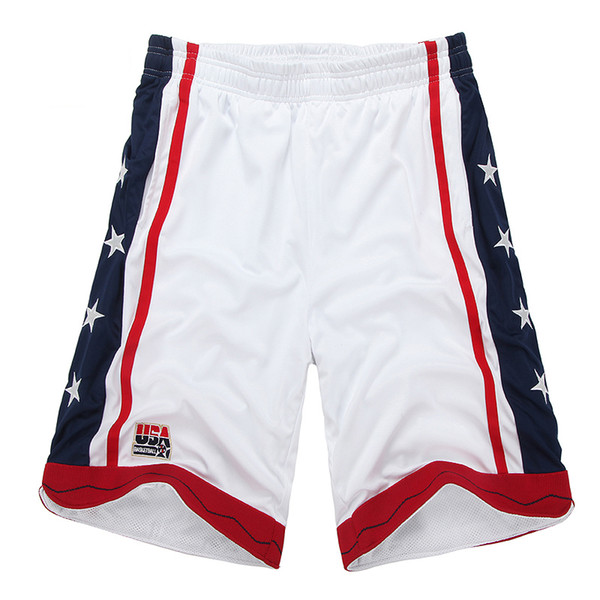 NEW 2018 summer Brand Usa american basketball shorts training sports mens gym running team hip hop double layer sports shorts baggy men