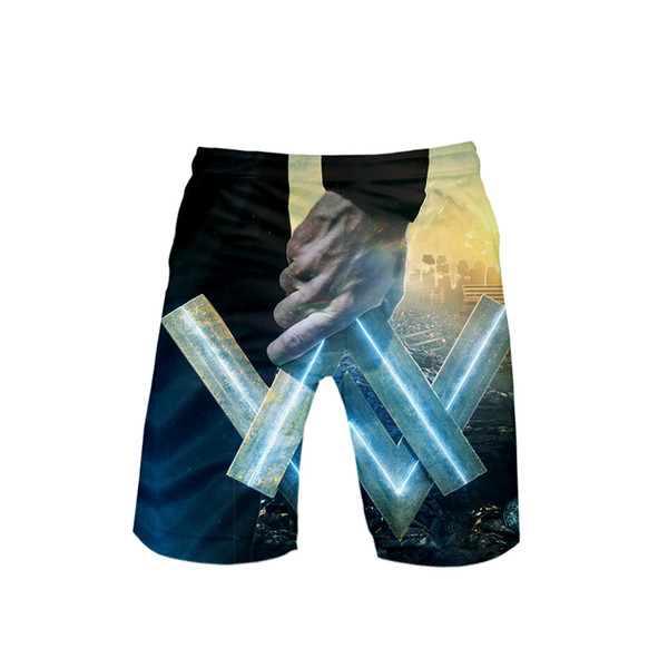 Alan Walker Norway Printed Designer Shorts Mens 3D Swim Shorts Clothes shorts de bain