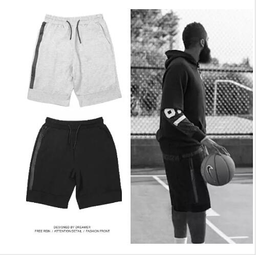 Men's Sport Shorts Zipper Pocket Sport Pants Casual Pants Grey Black S-XL Short Man's Casual Sport Shorts