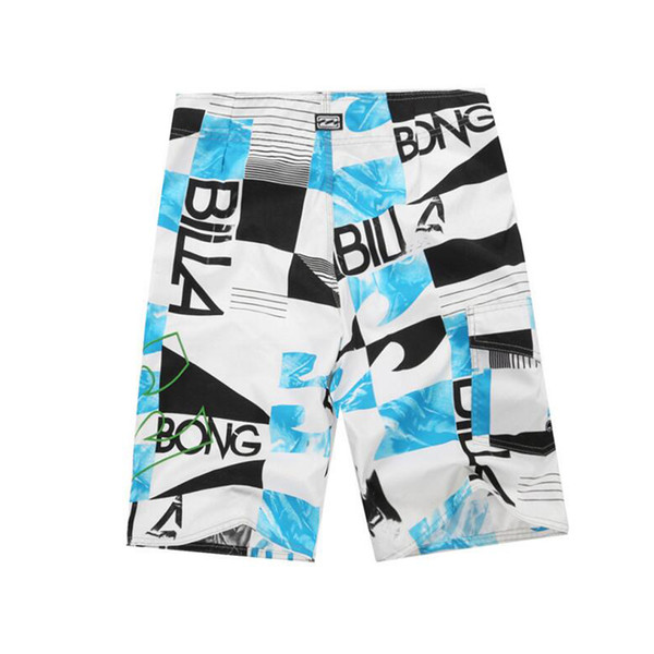 New Hot Mens Shorts Surf Board Shorts Summer Sport Beach Homme Bermuda Short Pants Quick Dry Silver Boardshorts