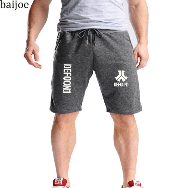 NEW Summer Defqon 1 print Mens Jogger Sporting Thin Shorts Cotton Men Short Pants Bodybuilding Fitness Shorts for workout M-4XL