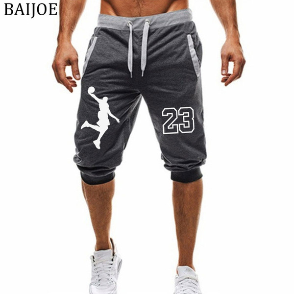 New summer mens Joggers Leisure Men Shorts Patchwork print Joggers Short Sweatpants Trousers Male Bermuda Shorts