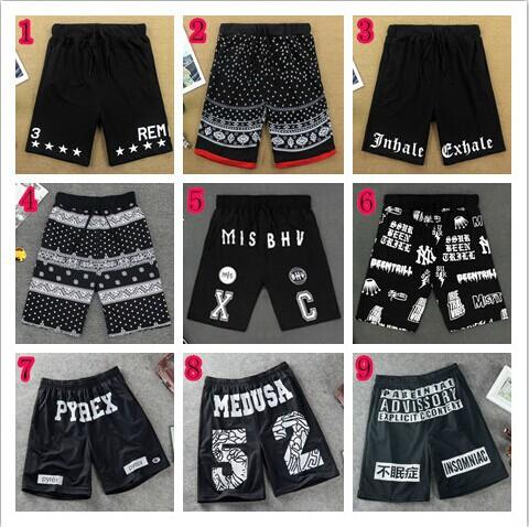 Hot!!!2014New summer men's casual Pyrex Vision Shorts loose slim fashion letter print beach shorts sportswear