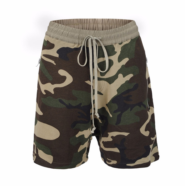 High Quality Hot Sale pure Men's Summer Fashion camouflage Shorts Casual Waist Trousers Sweat Shorts pure hip hop Trousers