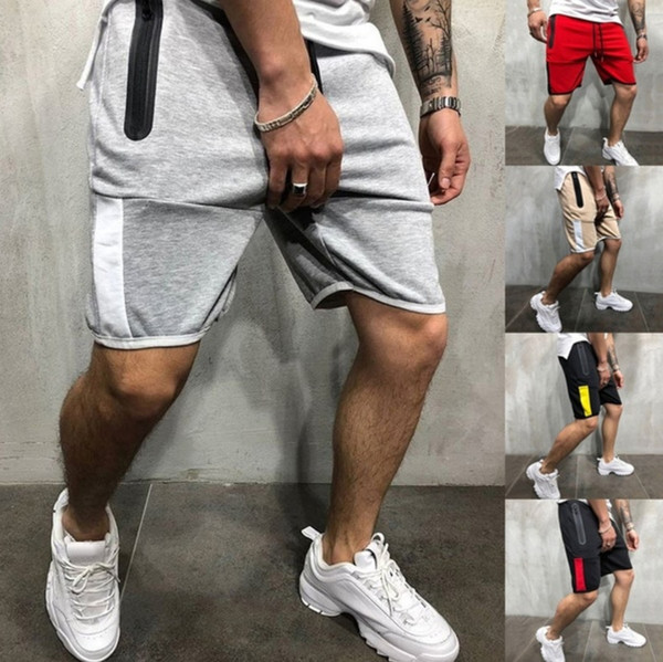 Mens Jogger Designer Shorts Summer Casual Sports Half Knee Length Shorts Zipper Design