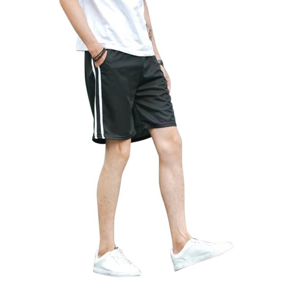 Black Shorts Men Summer Beach Shorts Homme Casual Style Loose Elastic Fashion Brand Clothing