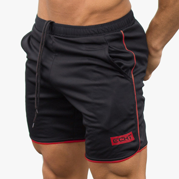 EEHCM Shorts brand polyester fast dry shorts male summer fitness bodybuilding gyms casual fashion men's clothing