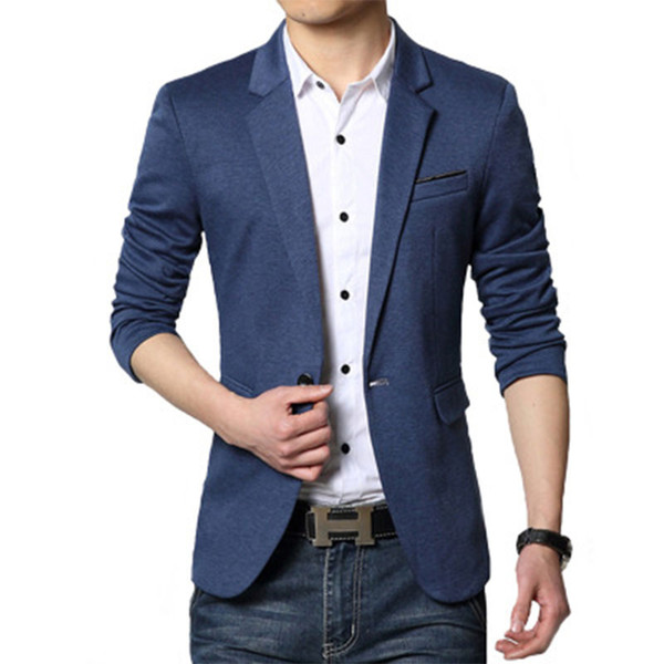 Men's New Spring and Autumn Men's Casual Business Suit Korean Version of The Slim Suit Men Groom Dressgown Gothic Men