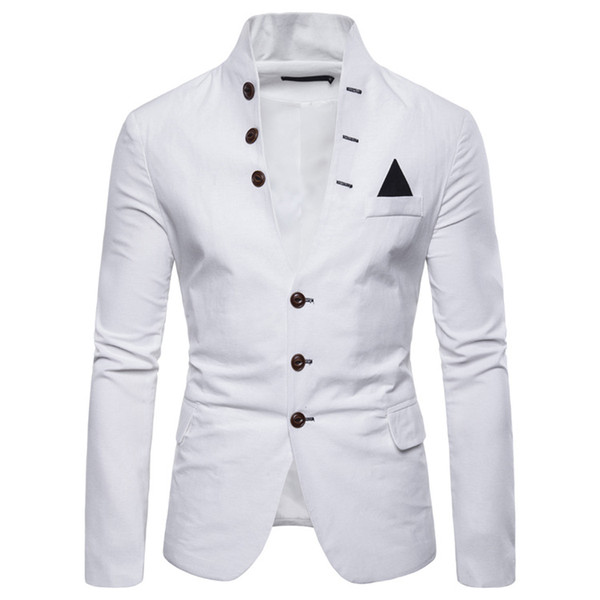 2019 Men's casual collar suit men suit jacket mens gothic clothes blazer jacket men