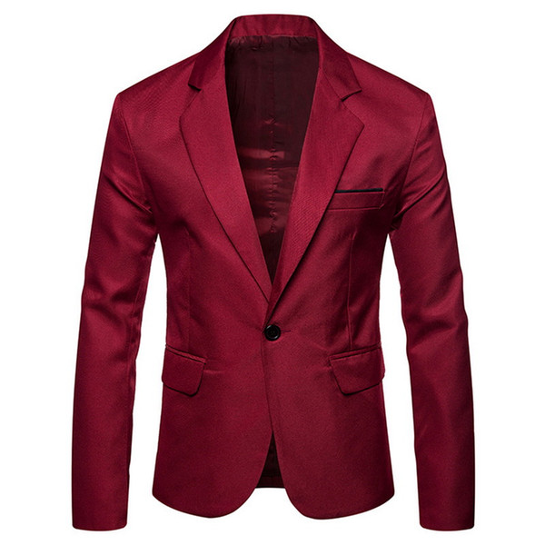 HEFLASHOR Men's casual Blazers plus Size Suit Male Slim Fit One Button Formal Suit Blazer Business fashion coat heren colberts