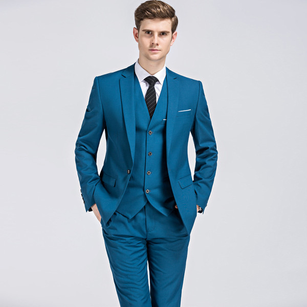 New men's groom groomsman wedding suit dress men's suit dress three-piece XZ045