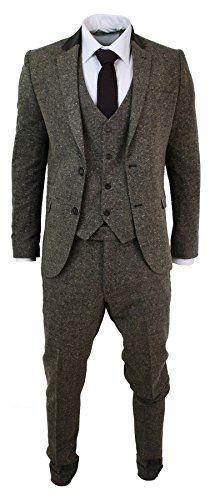 Latest Coat Pant Designs Grey Tweed Prom Men Suit Slim Fit 3 Piece Groom Tuxedo Custom Blazer Terno Masculino Jacket+Pant+Vest