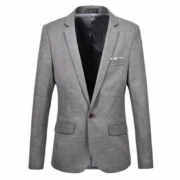 Men's suit jacket new trend of formal occasions a grain of buckle blazer high quality custom leisure business suit jacket