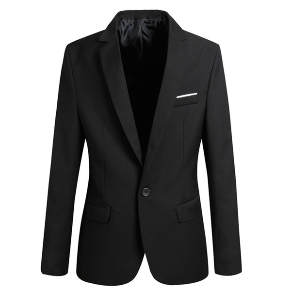 Men Blazers Men's Fashion Solid Color Polyester Business Suit Males Casual Slim Thin Blazer for Business Suit Plus Size 6XL