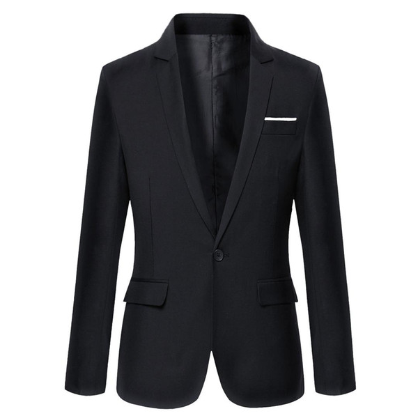 2019 Brand Clothing Autumn Suit Blazer Men Fashion Slim Fit Male Suits Casual Solid Color Masculine Blazer Size M-4XL