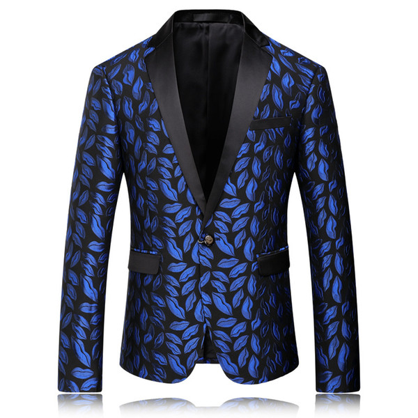 Spring and autumn section of the European station Slim fashion trend men 's leisure suit suit jacket