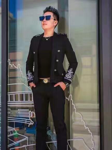 2017 new star with the new Korean version of the Slim suit suits leisure performance men