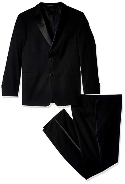 Men's West Slim Body Groom's latest design high quality custom black classic minimalist wedding party fashion dress 2 piece set