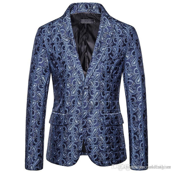 Mens Designer Blazers Casual Mens Digital Printed Suits Fashion Mens Outerwears with Breasted