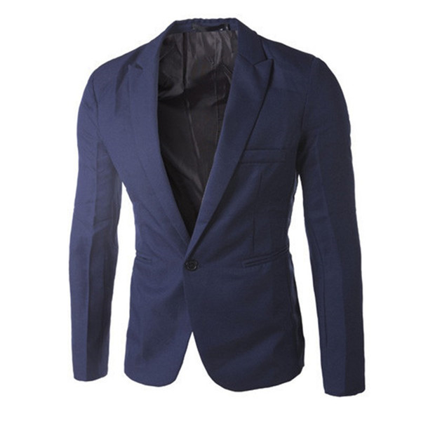 Casual Men's Suits High Quality One Button Blazers Outdoors Slim Fit Jackets Men Long Sleeve 8 Colors Suits M-3XL