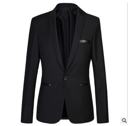 Wholesale- Mens Slim Spring And Autumn Korean Blazers Thin Section Single Button Plus Size Suit Jacket Male Blazers Suits Casual Tops J1343