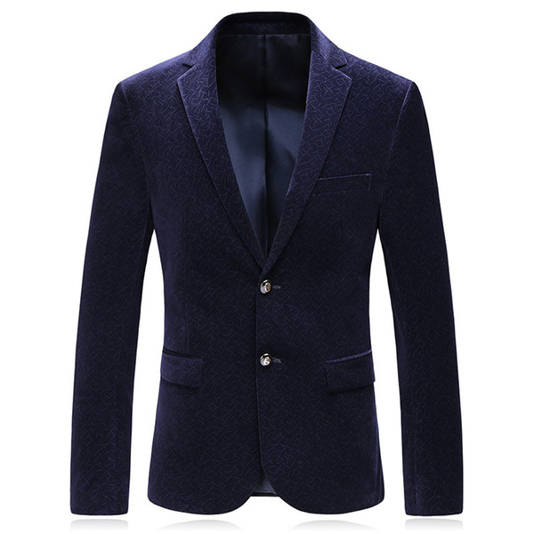 Clothes Accessories Autumn New Pattern Corduroy Man's Suit Two Button Classic Will Code Loose Coat